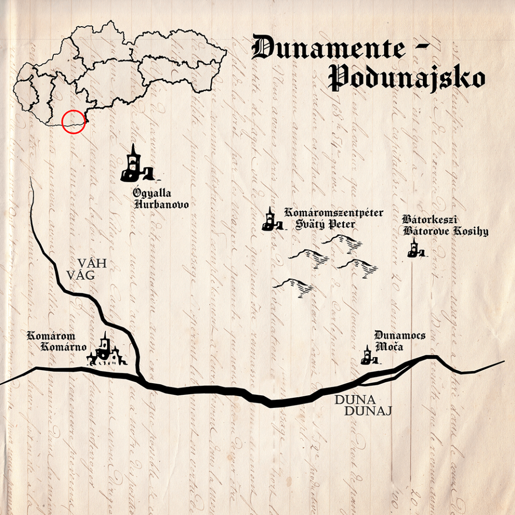 Dunamente térképe